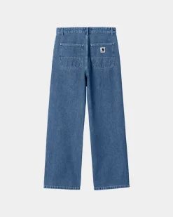 Kvinder Carhartt WIP Simple Bukser Til Kvinder | Bla (Stenvasket)