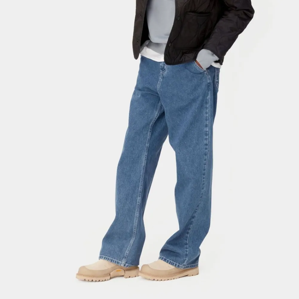 Kvinder Carhartt WIP Simple Bukser Til Kvinder | Bla (Stenvasket)