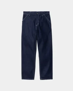 Mænd Carhartt WIP Simple Pant - Denim | Bla (En Vask)