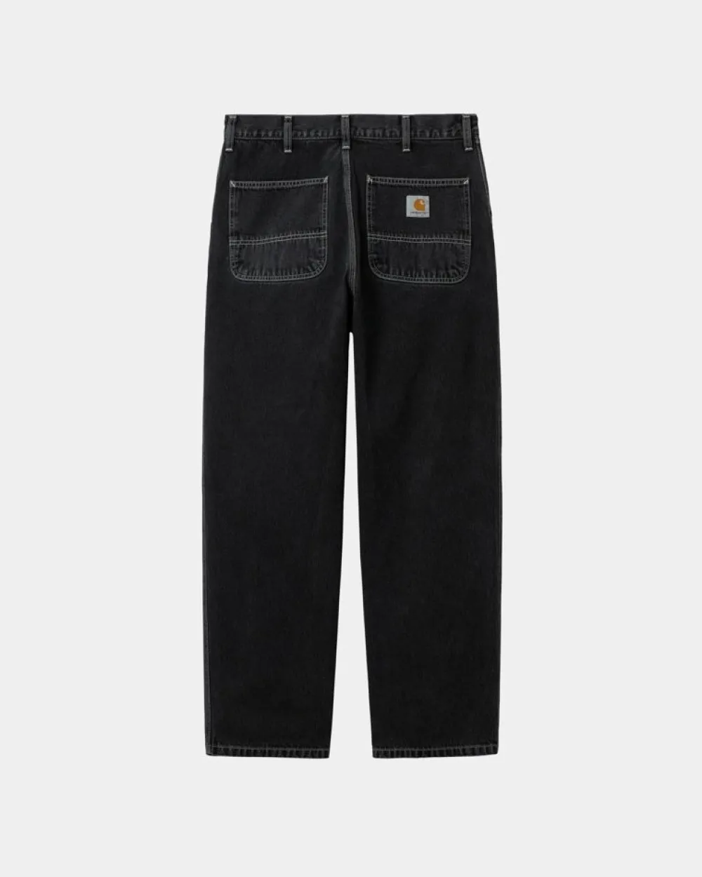 Mænd Carhartt WIP Simple Pant - Denim | Sort (Heavy Stone Vask)