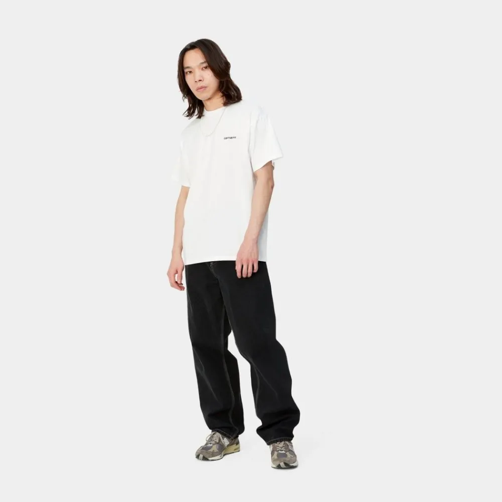 Mænd Carhartt WIP Simple Pant - Denim | Sort (Heavy Stone Vask)