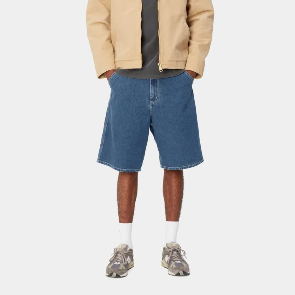 Mænd Carhartt WIP Simple Short - Denim | Bla (Stenvasket)
