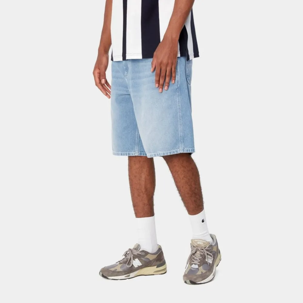 Mænd Carhartt WIP Simple Short - Denim | Bla (Lys Aegte Vasket)