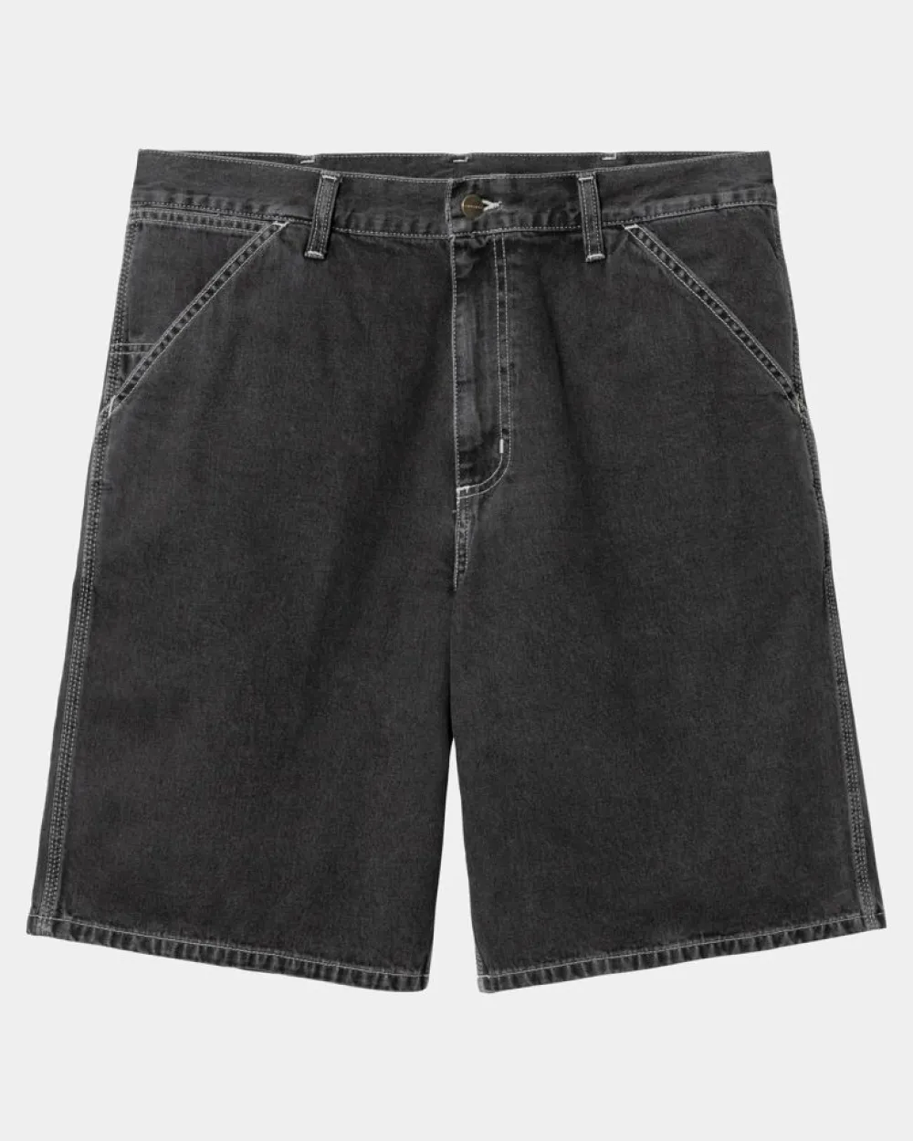 Mænd Carhartt WIP Simple Short - Denim | Sort (Heavy Stone Vask)