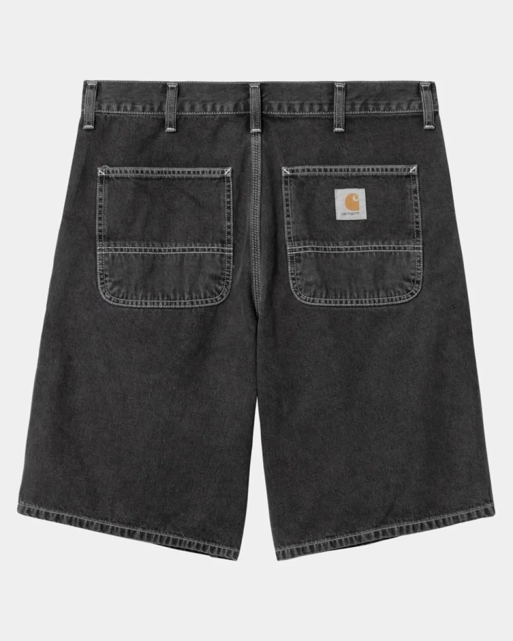 Mænd Carhartt WIP Simple Short - Denim | Sort (Heavy Stone Vask)