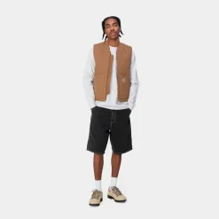 Mænd Carhartt WIP Simple Short - Denim | Sort (Heavy Stone Vask)