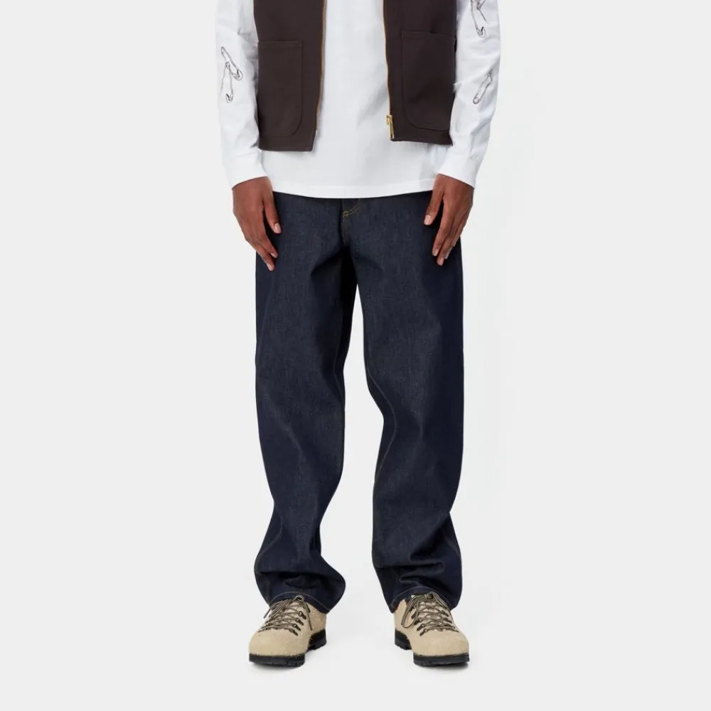 Mænd Carhartt WIP Single Knee Pant - Denim | Bla (Stiv)
