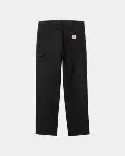 Mænd Carhartt WIP Single Knee Pant - Denim | Sort (Skyllet)
