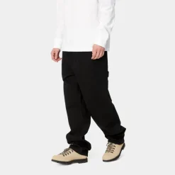 Mænd Carhartt WIP Single Knee Pant - Denim | Sort (Skyllet)