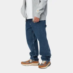 Mænd Carhartt WIP Single Knee Pant - Denim | Bla (Stenvasket)