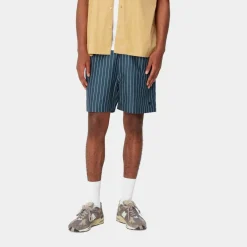Mænd Carhartt WIP Slater Svommebukser | Bla Cason Stripe Lodret
