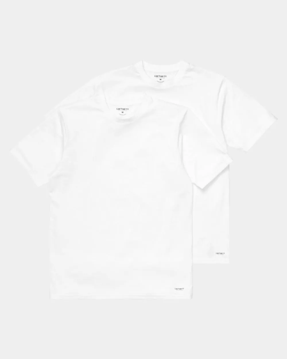 Mænd Carhartt WIP Standard T-Shirt Med Rund Hals (2 Pack) | Hvid + Hvid