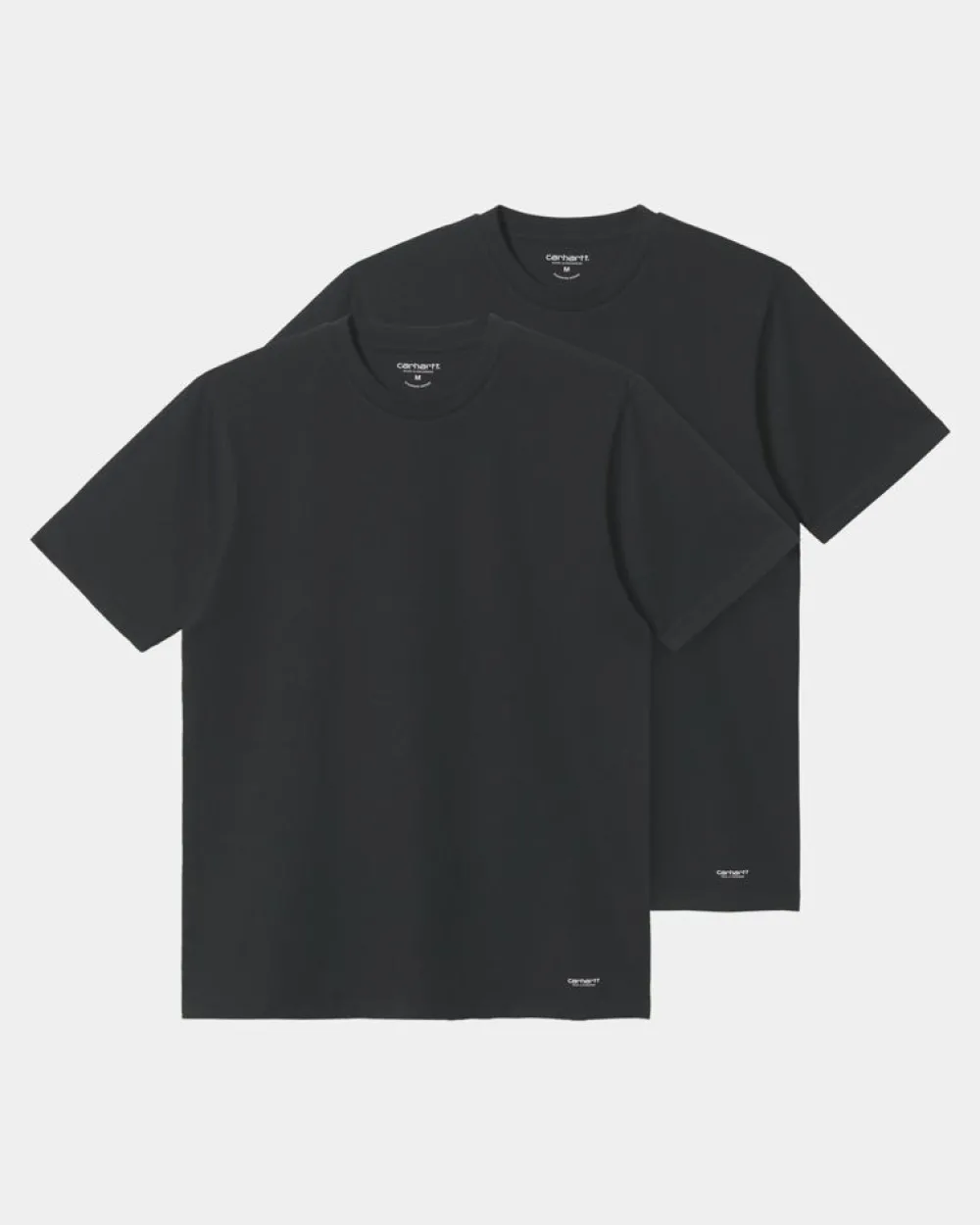 Mænd Carhartt WIP Standard T-Shirt Med Rund Hals (2 Pack) | Sort + Sort
