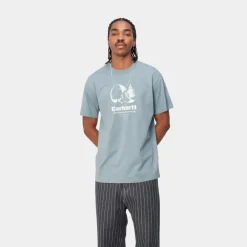 Mænd Carhartt WIP Surround T-Shirt | Frostet Bla