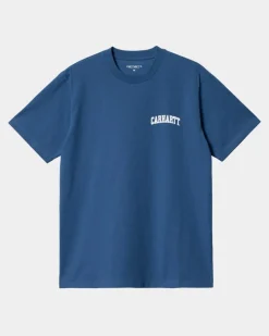 Mænd Carhartt WIP University Script T-Shirt | Aeldre / Hvid