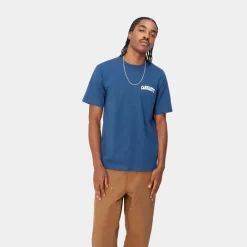 Mænd Carhartt WIP University Script T-Shirt | Aeldre / Hvid