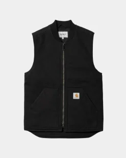 Mænd Carhartt WIP Vest (Vinter) | Sort (Heavy Stone Vask)