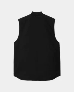 Mænd Carhartt WIP Vest (Vinter) | Sort (Heavy Stone Vask)
