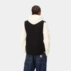 Mænd Carhartt WIP Vest (Vinter) | Sort (Heavy Stone Vask)