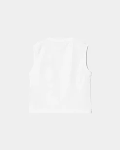 Kvinder Carhartt WIP Women'S University Script A-Shirt | Hvid